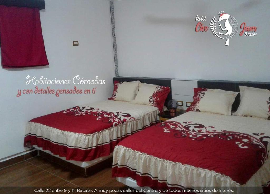 Postel nebo postele na pokoji v ubytování Casa CheJum Bacalar