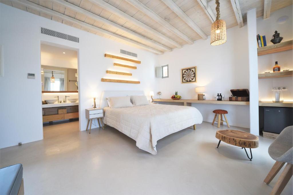 Posezení v ubytování Myconian Crown Suites