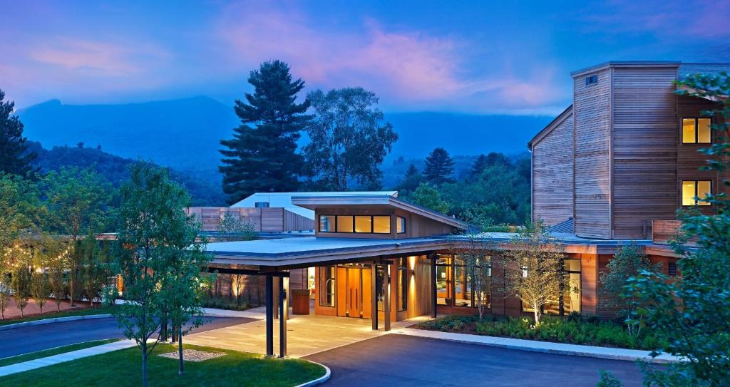 a home with a view of the house at Topnotch Resort in Stowe