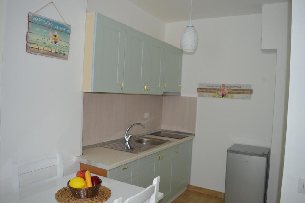 Kuchyň nebo kuchyňský kout v ubytování Apartment Bllaca