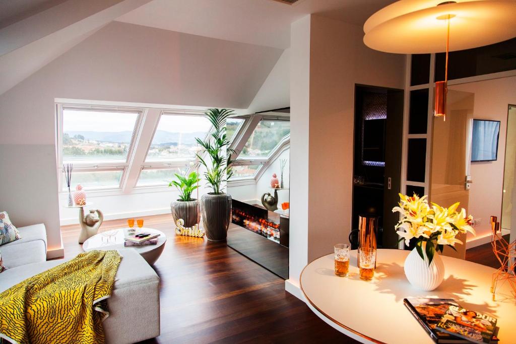 Zona de estar de Augusta Eco Wellness Resort 4 Superior