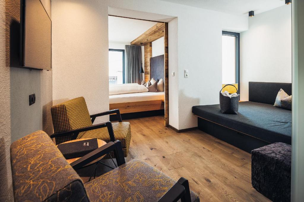 Posezení v ubytování Hotel Cores