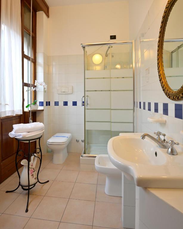 Koupelna v ubytování Hotel Bagliori