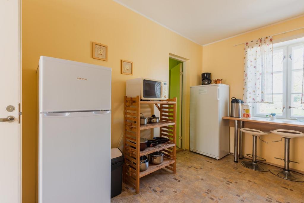 Kuchyň nebo kuchyňský kout v ubytování Kuressaare Central Hostel
