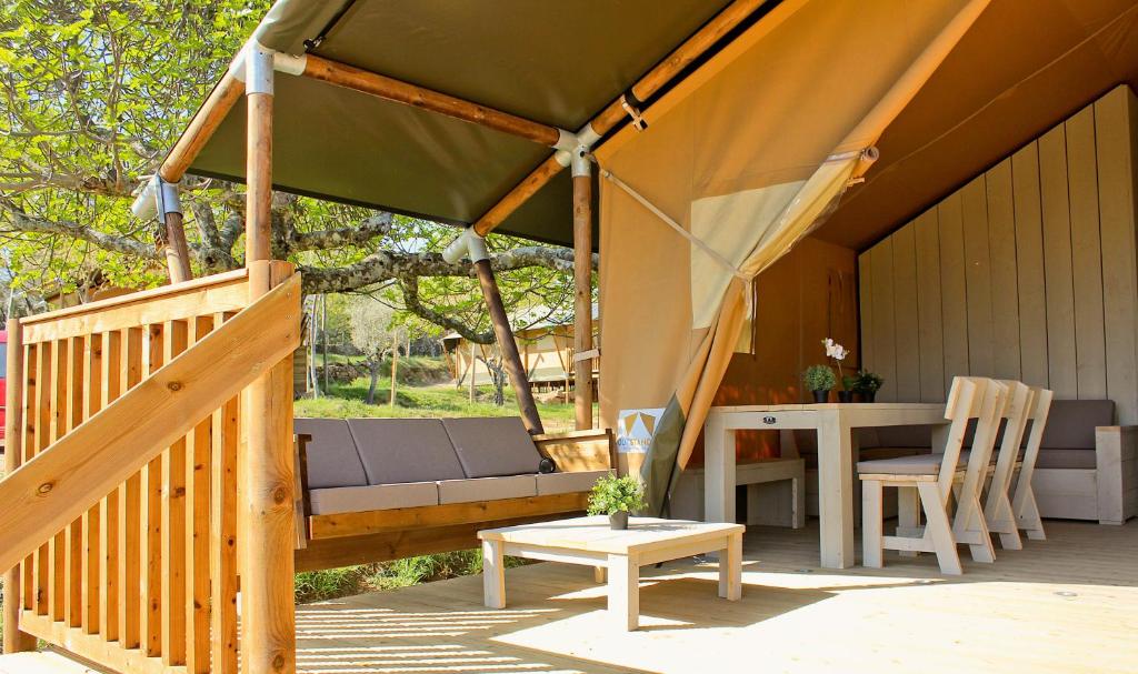 Balkón nebo terasa v ubytování Veragua. Glamping y Apartamentos turísticos