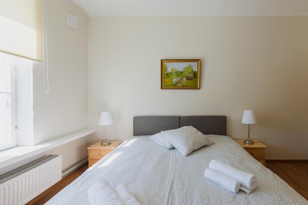 Postel nebo postele na pokoji v ubytování Kuressaare Central Hostel
