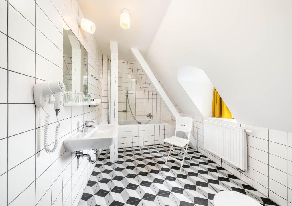 Koupelna v ubytování Boutique Hotel Villa Beatika
