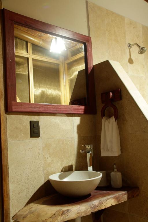 Koupelna v ubytování Macaw Lodge