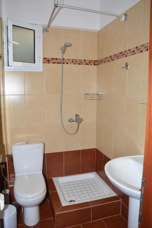 Koupelna v ubytování VILLA TASOS