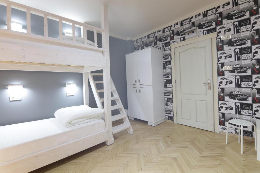 Postel nebo postele na pokoji v ubytování Hostel Kyosheto