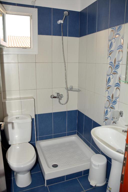 Koupelna v ubytování VILLA TASOS