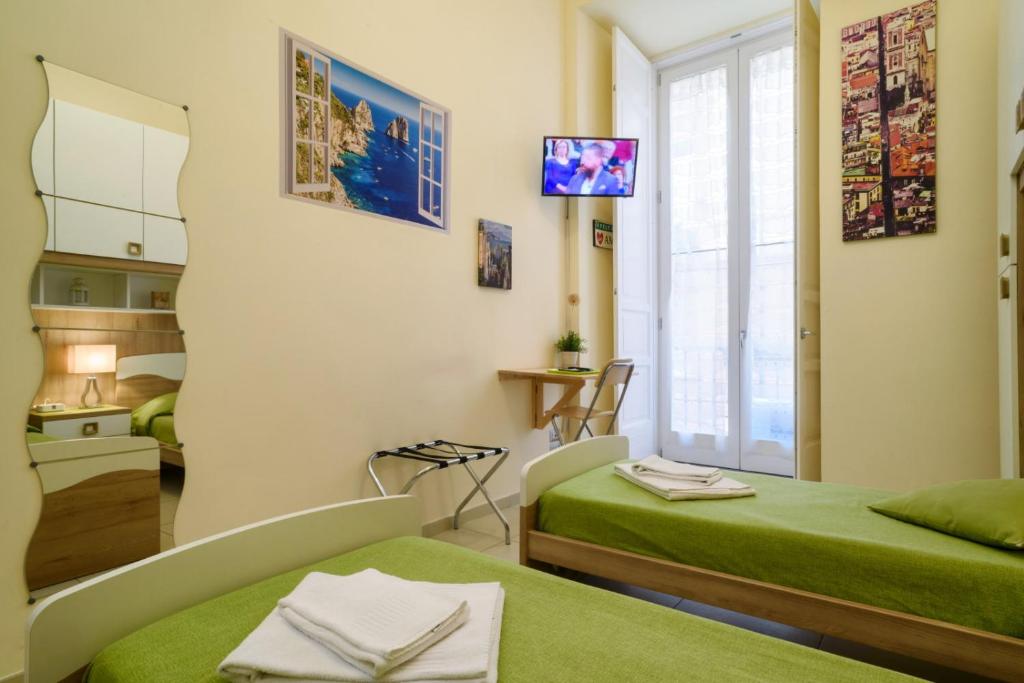 Posteľ alebo postele v izbe v ubytovaní Sarracino Relais