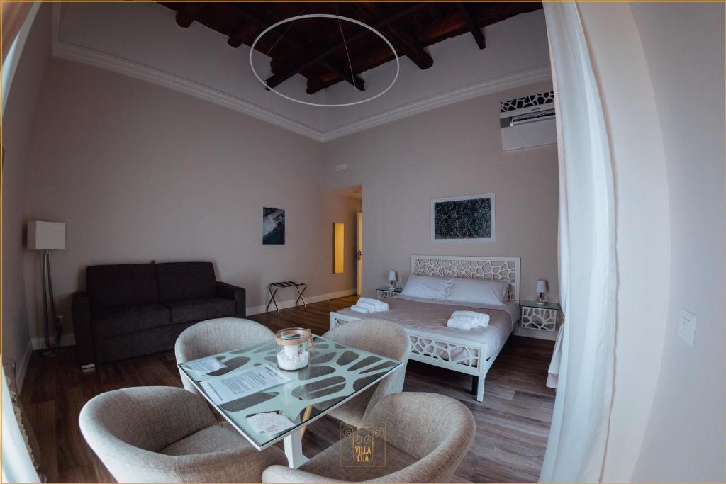 Posezení v ubytování Villa Cua