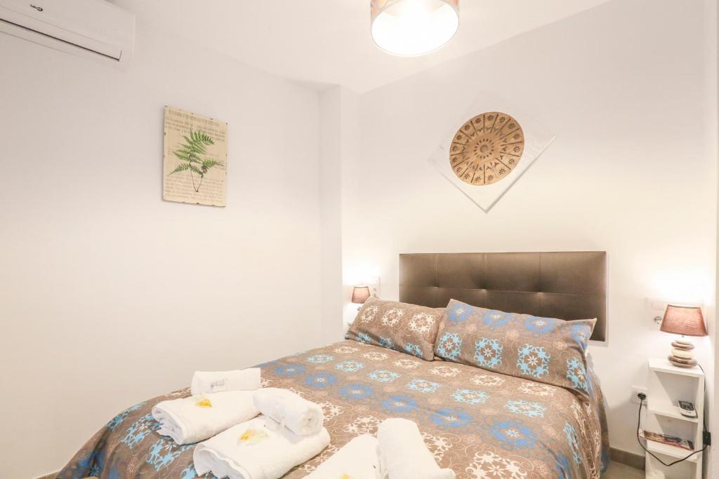 Postel nebo postele na pokoji v ubytování Apartamento Sol