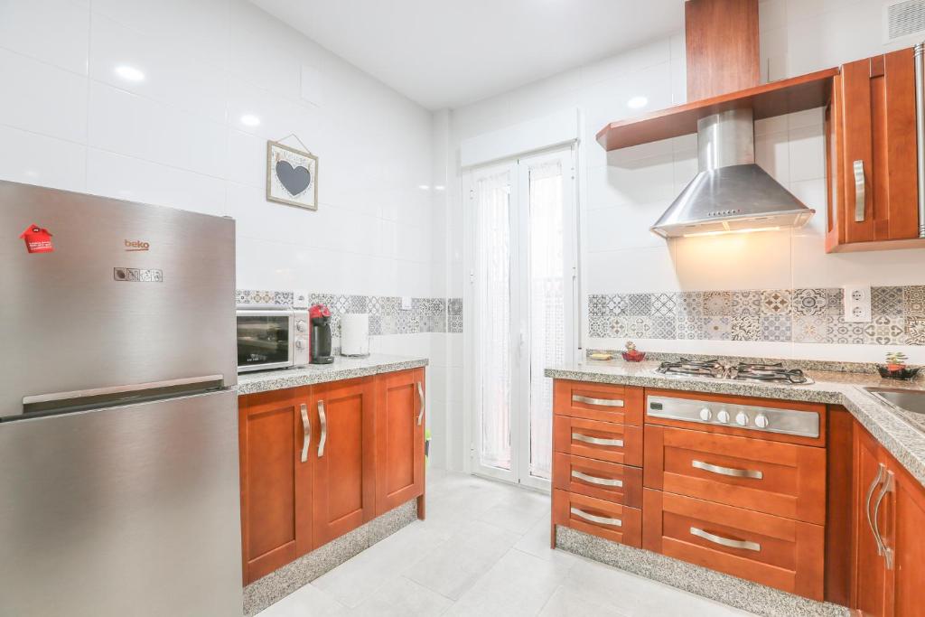Kuchyň nebo kuchyňský kout v ubytování Apartamento Sol