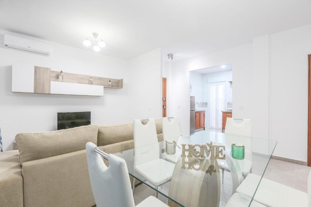 Posezení v ubytování Apartamento Sol