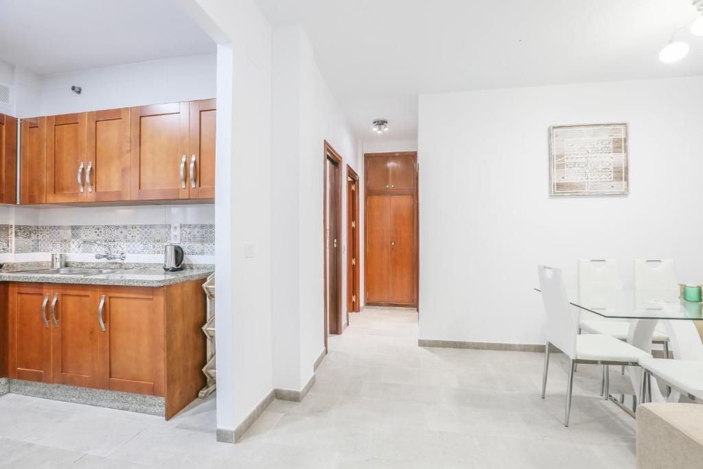 Kuchyň nebo kuchyňský kout v ubytování Apartamento Sol