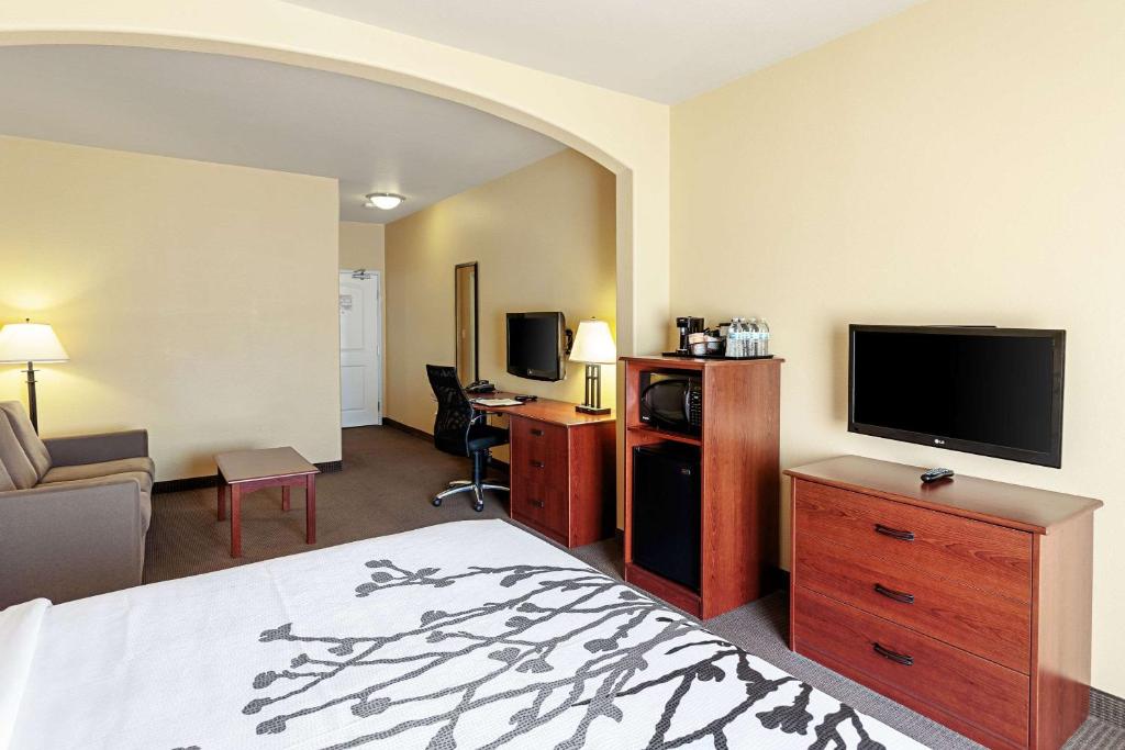 TV a/nebo společenská místnost v ubytování Sleep Inn & Suites Tyler South