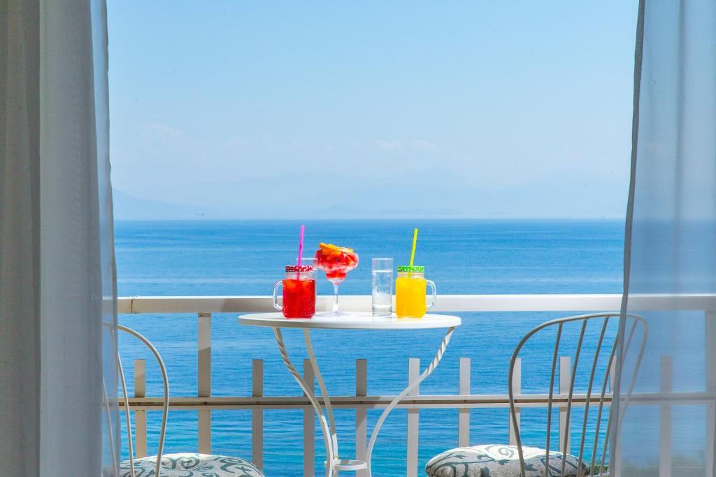 Balkón nebo terasa v ubytování Aurora Beach Hotel