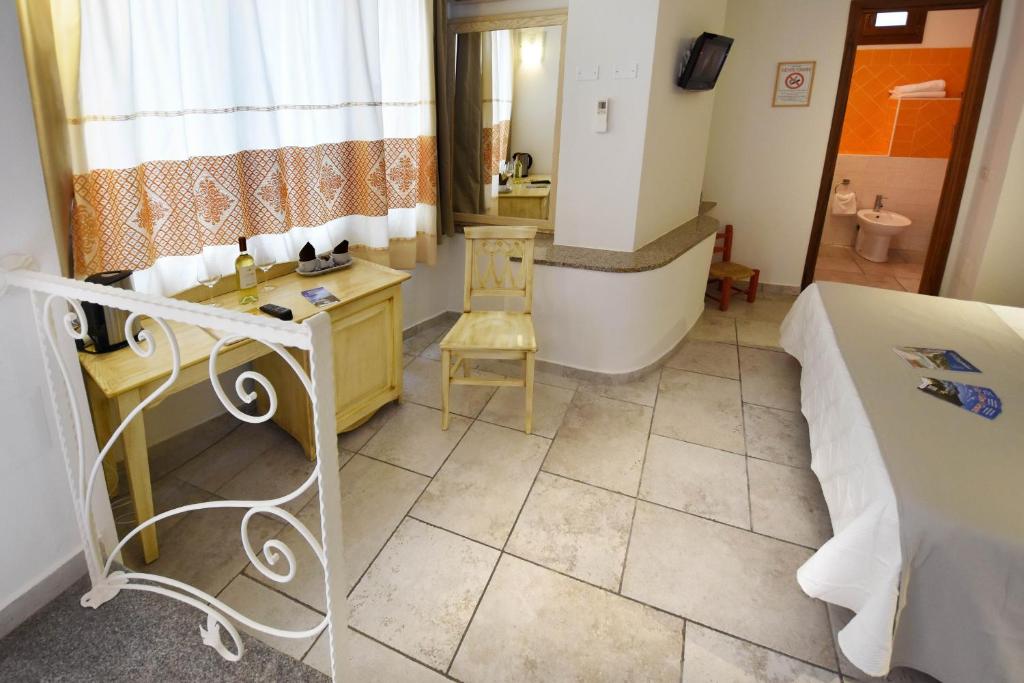 Posezení v ubytování Hotel I Graniti