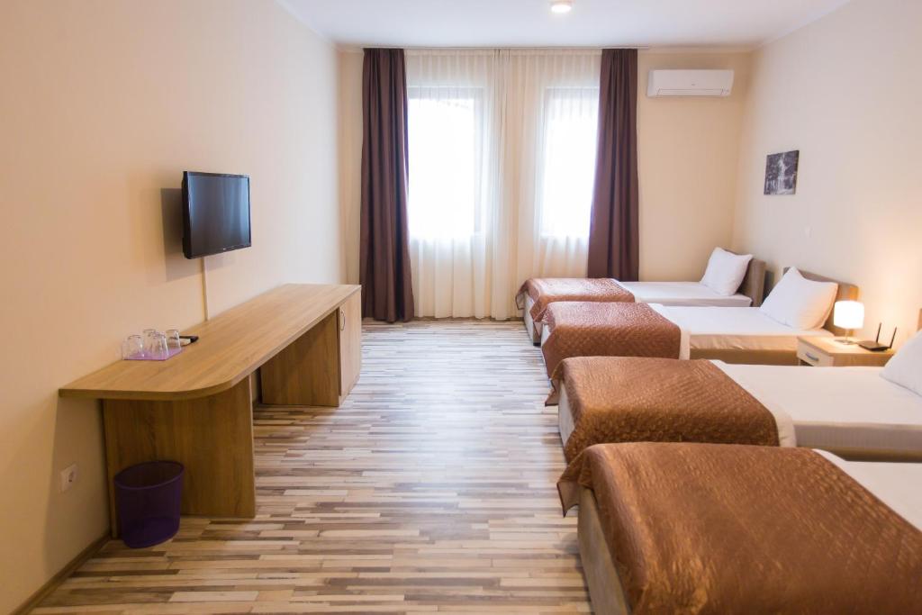 TV a/nebo společenská místnost v ubytování Hotel Hana