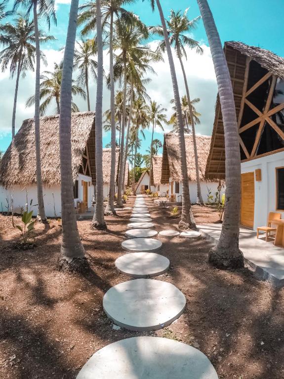 Zahrada ubytování Bermuda Triangle Bungalows