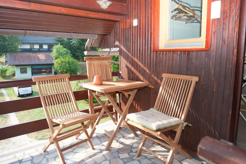 Balkón nebo terasa v ubytování Apartment Polane