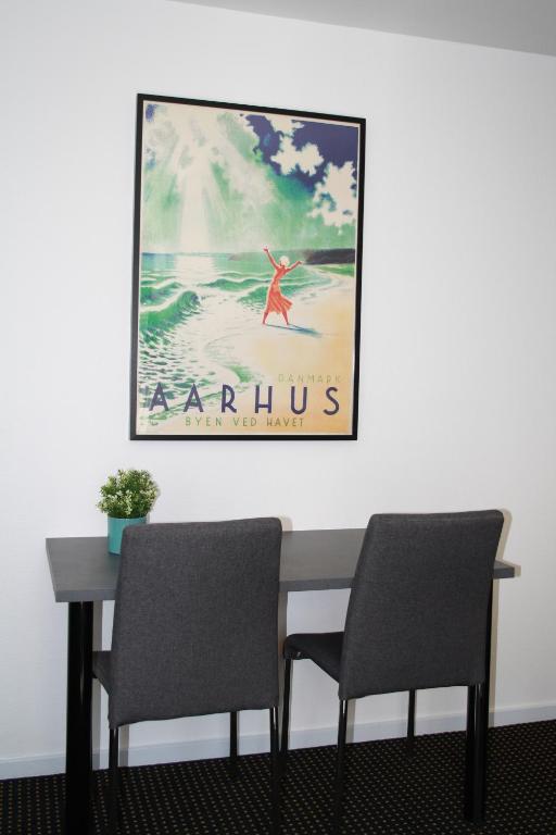 Posezení v ubytování Hotel Aarhus City Apartments