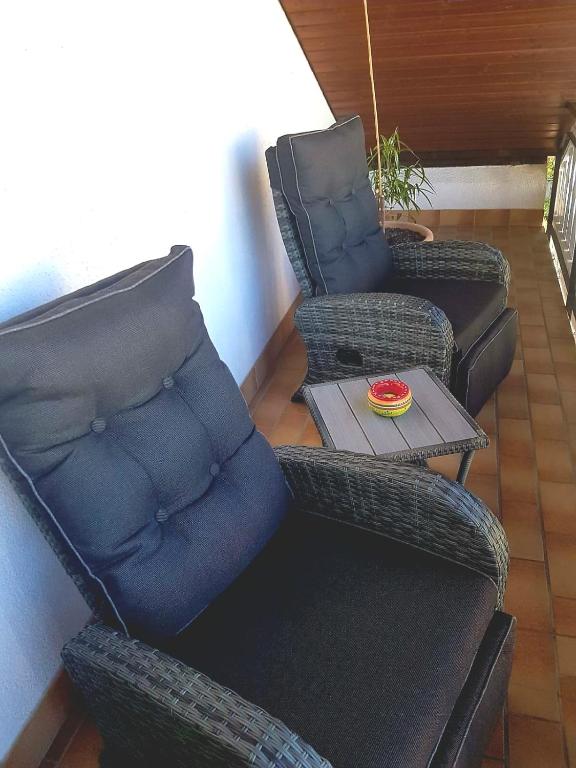 Posezení v ubytování Ferienwohnung Klothilde