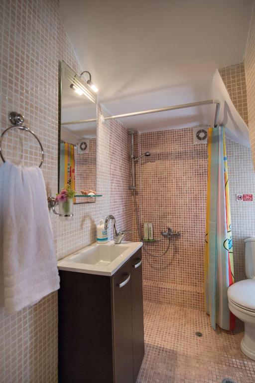Koupelna v ubytování Aloe Villa