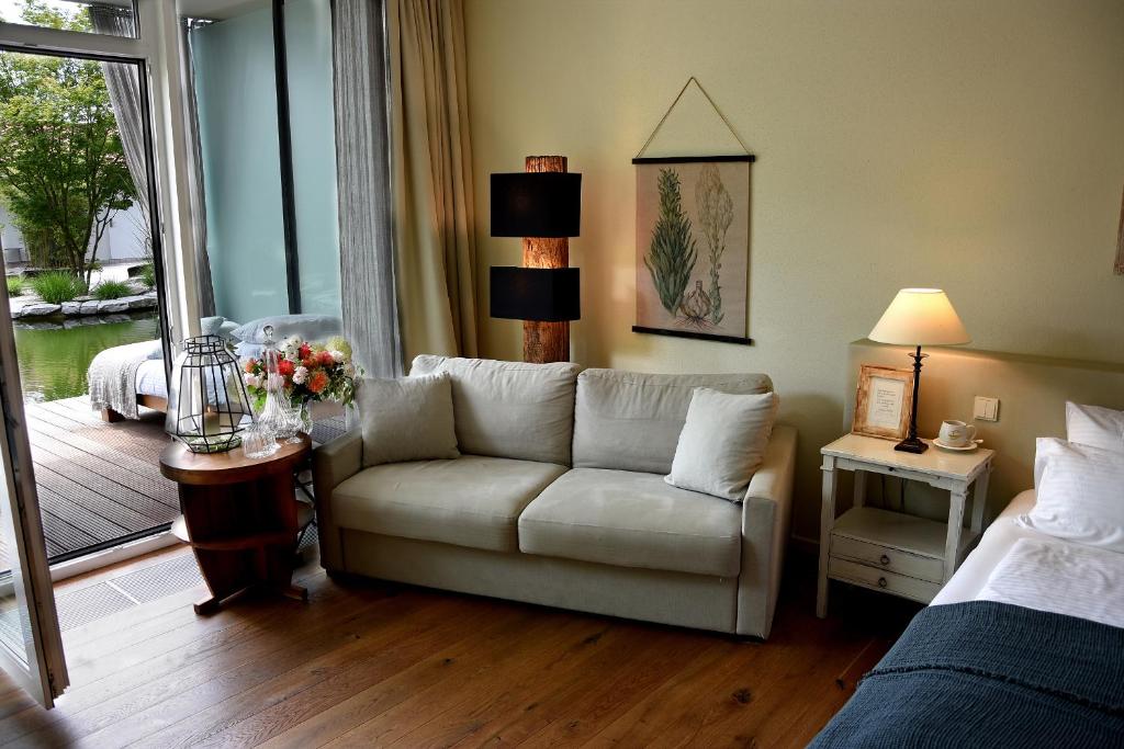 Posezení v ubytování Wellnessgarten-Hotel