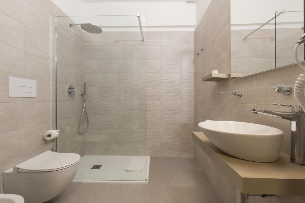Koupelna v ubytování Hotel Ispinigoli