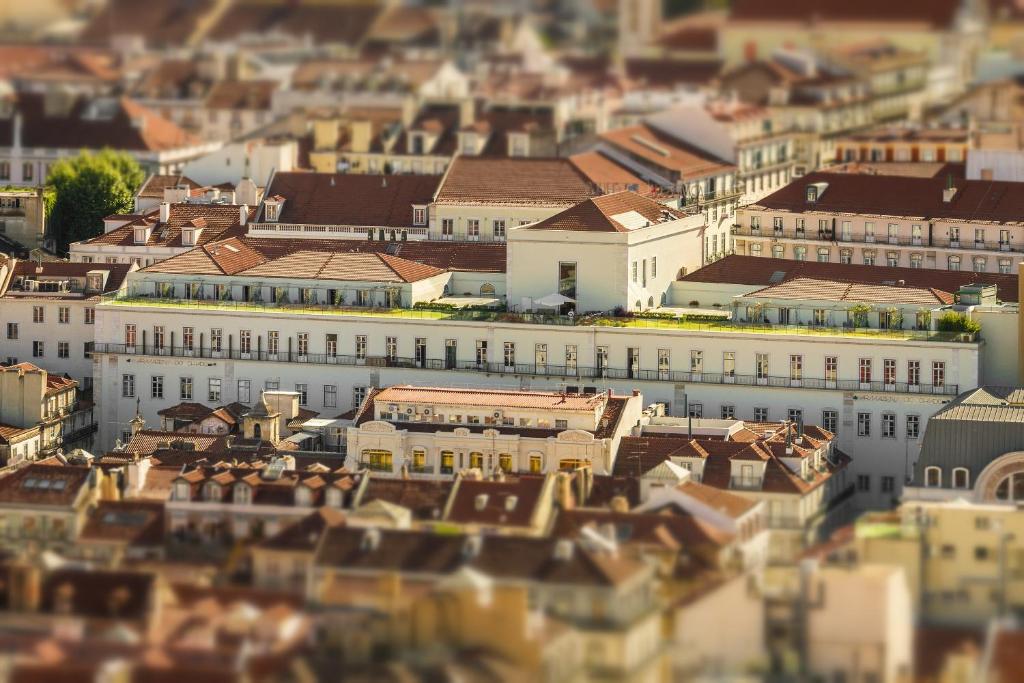 Uma visão geral de Lisboa ou uma vista da cidade tirada do hotel