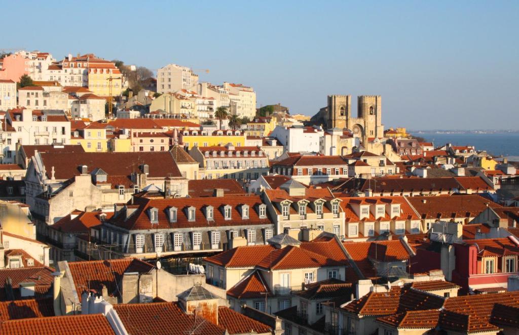 Uma visão geral de Lisboa ou uma vista da cidade tirada do hotel