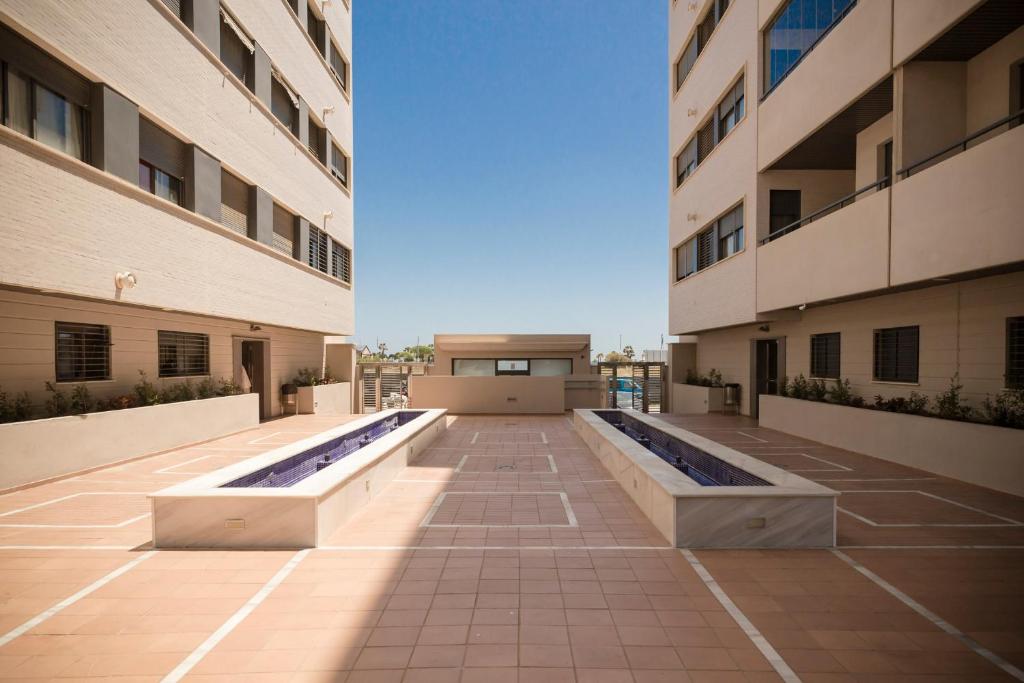 Budynek, w którym mieści się apartament