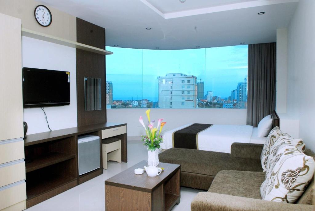 TV a/nebo společenská místnost v ubytování Princess Hotel