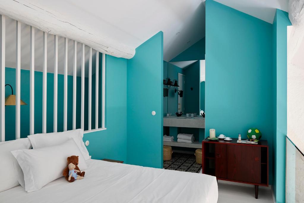 Postel nebo postele na pokoji v ubytování Cocorico Luxury House - Porto