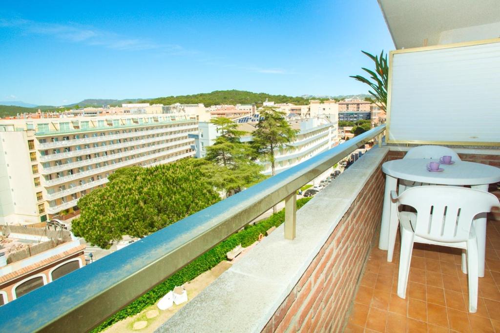 Balkón alebo terasa v ubytovaní Apartament with sea view