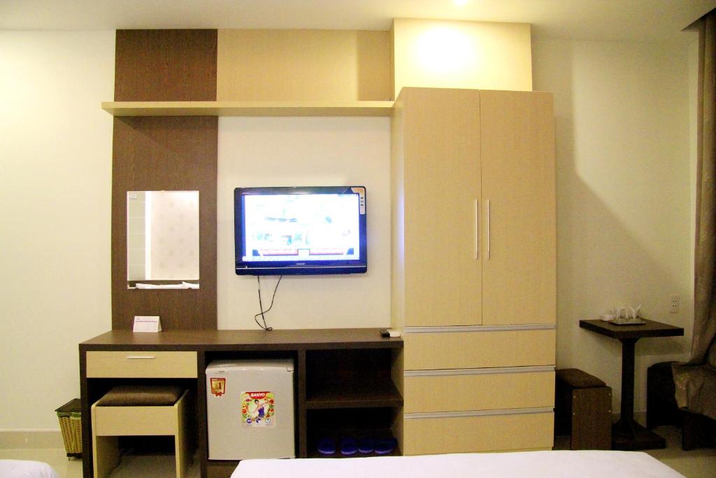 TV a/nebo společenská místnost v ubytování Princess Hotel