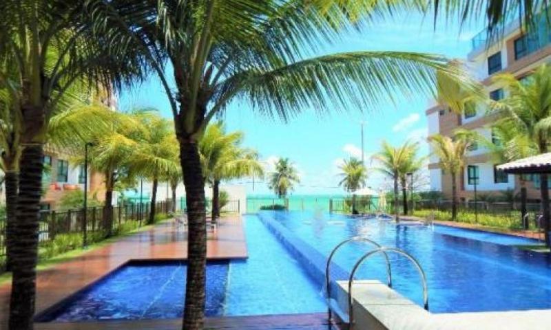  Apartamento beira mar piscinas
