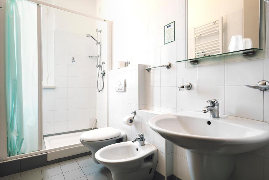 Koupelna v ubytování Hotel Dei Sette