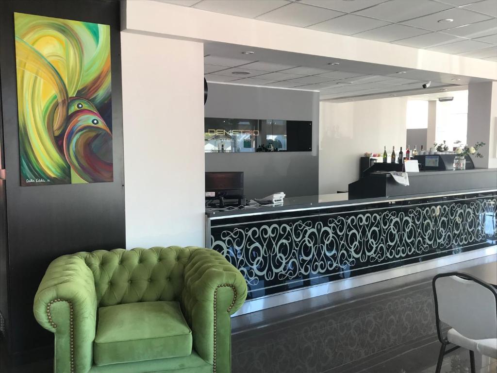 El vestíbulo o zona de recepción de Demetrio Hotel Apart