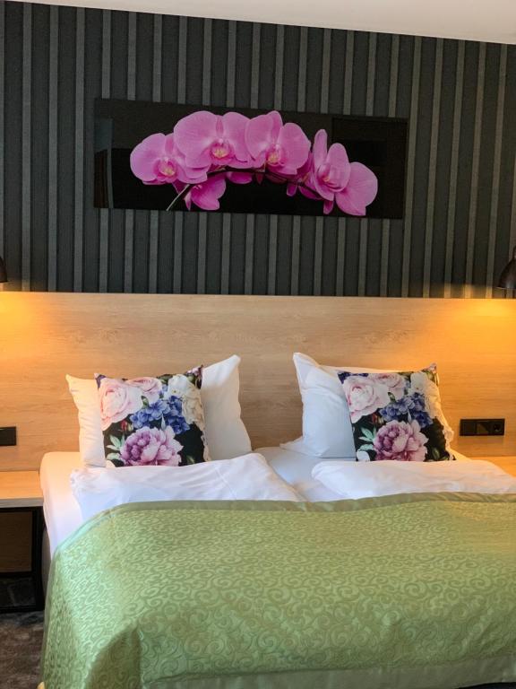 Postel nebo postele na pokoji v ubytování Hotel Dias