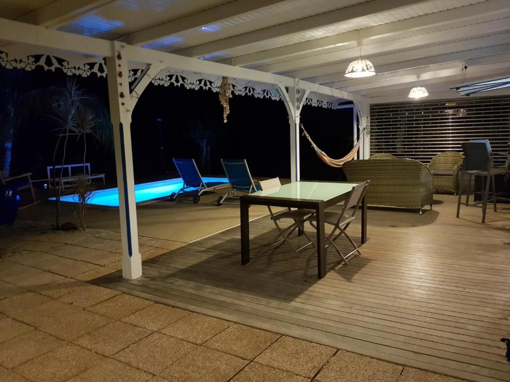 Bazén v ubytování BLUE PARADISE nebo v jeho okolí