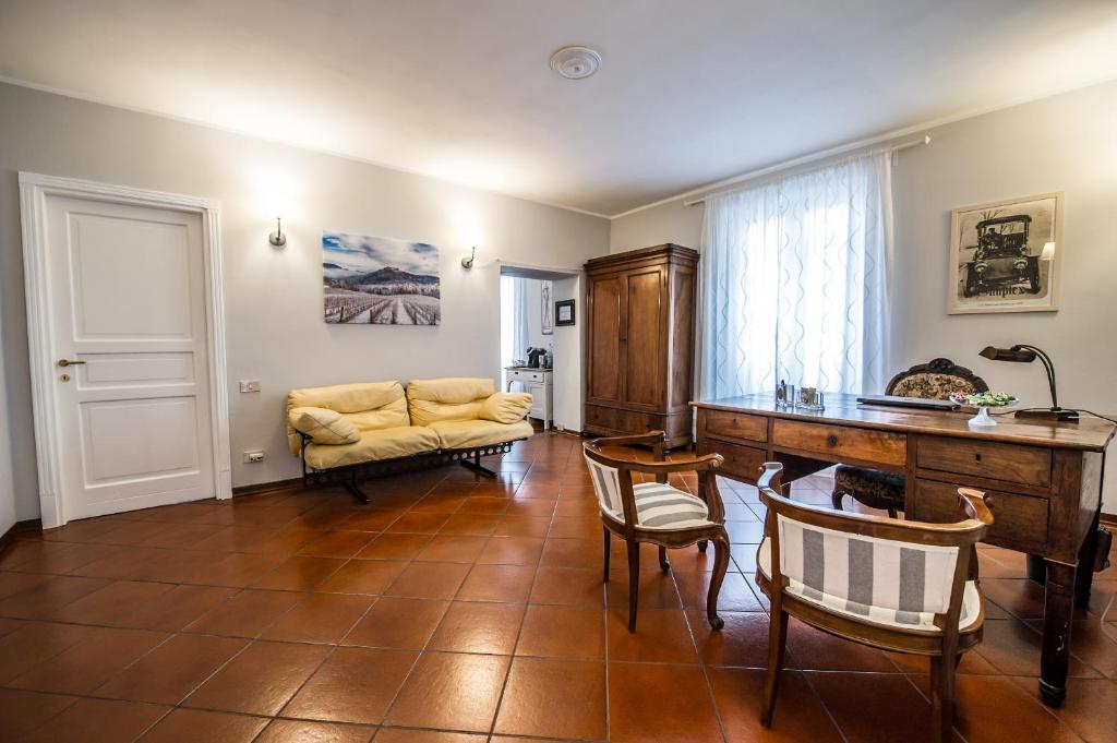Posezení v ubytování B&B Treinin