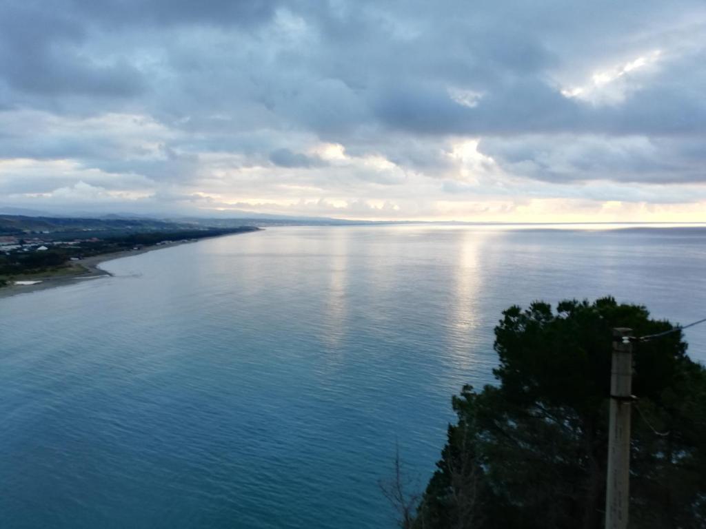 a view of a large body of water at Luna Convento Copanello B&B in Stalettì