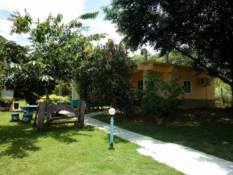 Zahrada ubytování AtMyHomeStay Bangsaphan