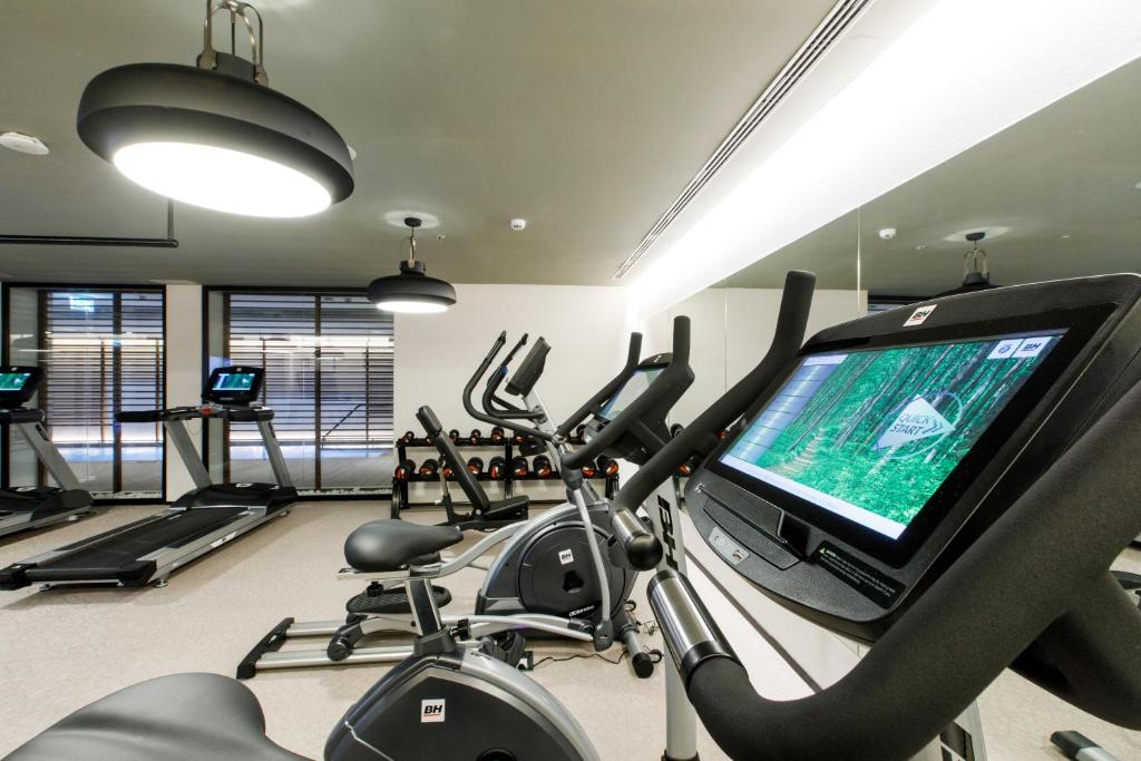 Fitness centrum a/nebo fitness zařízení v ubytování Protur Naisa Palma Hotel