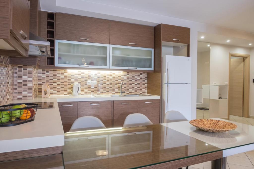 Kuchnia lub aneks kuchenny w obiekcie Katia Appartment