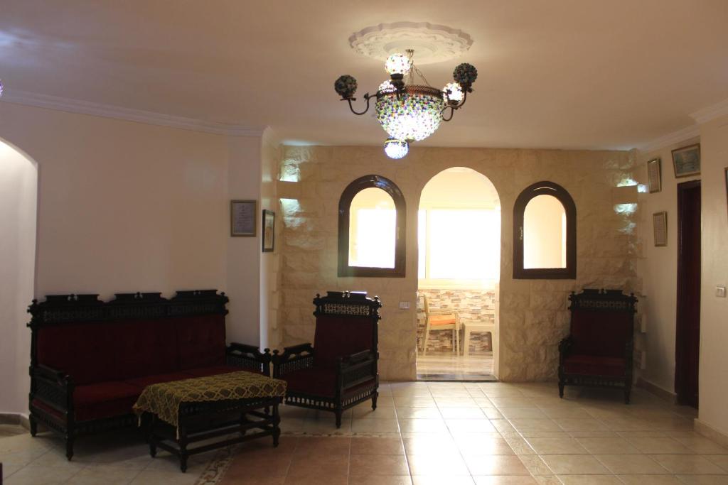 Posezení v ubytování Osiris Hotel Cairo